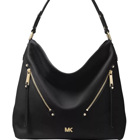 michael kors large evie hobo bag|Michael Kors Evie Large Leather Hobo Shoulder Bag (Light Cream).